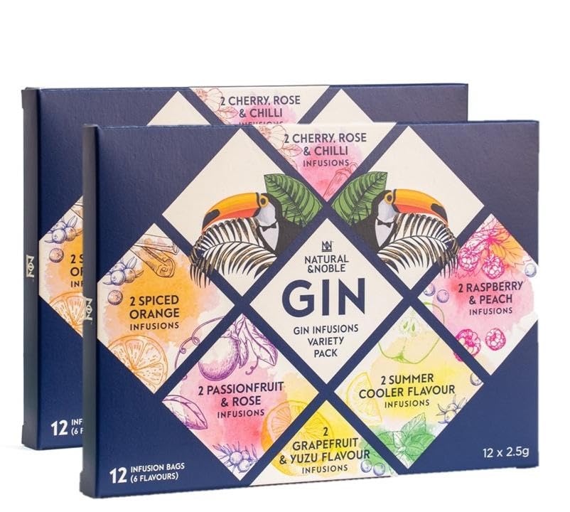 Gin Infusions Variety Gift Pack | As seen on Dragons Den | Make Your Own Delicious Flavoured Gin
