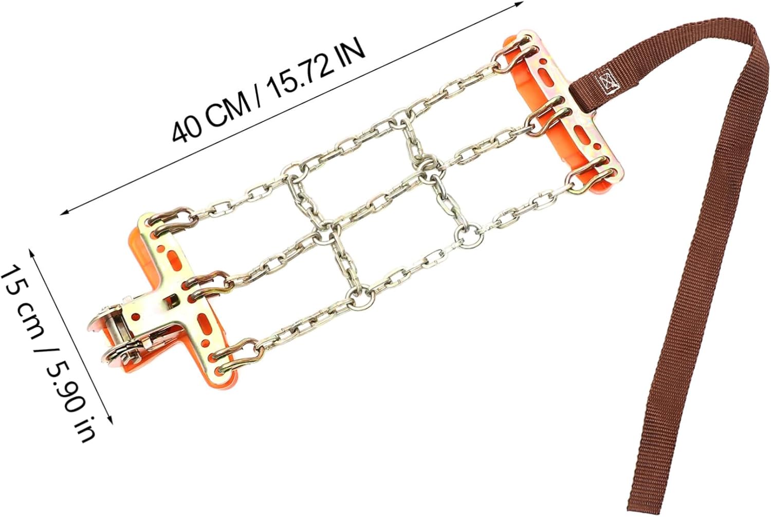 2pcs Car Skid Tire Chains Slip Snow Chains for Emergency Skid-resistant Wheel for Mud and Ice