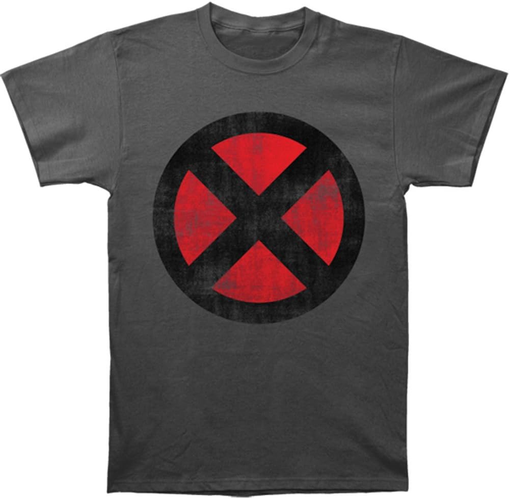Marvel Comics X-Men Logo Men's T-Shirt Charcoal
