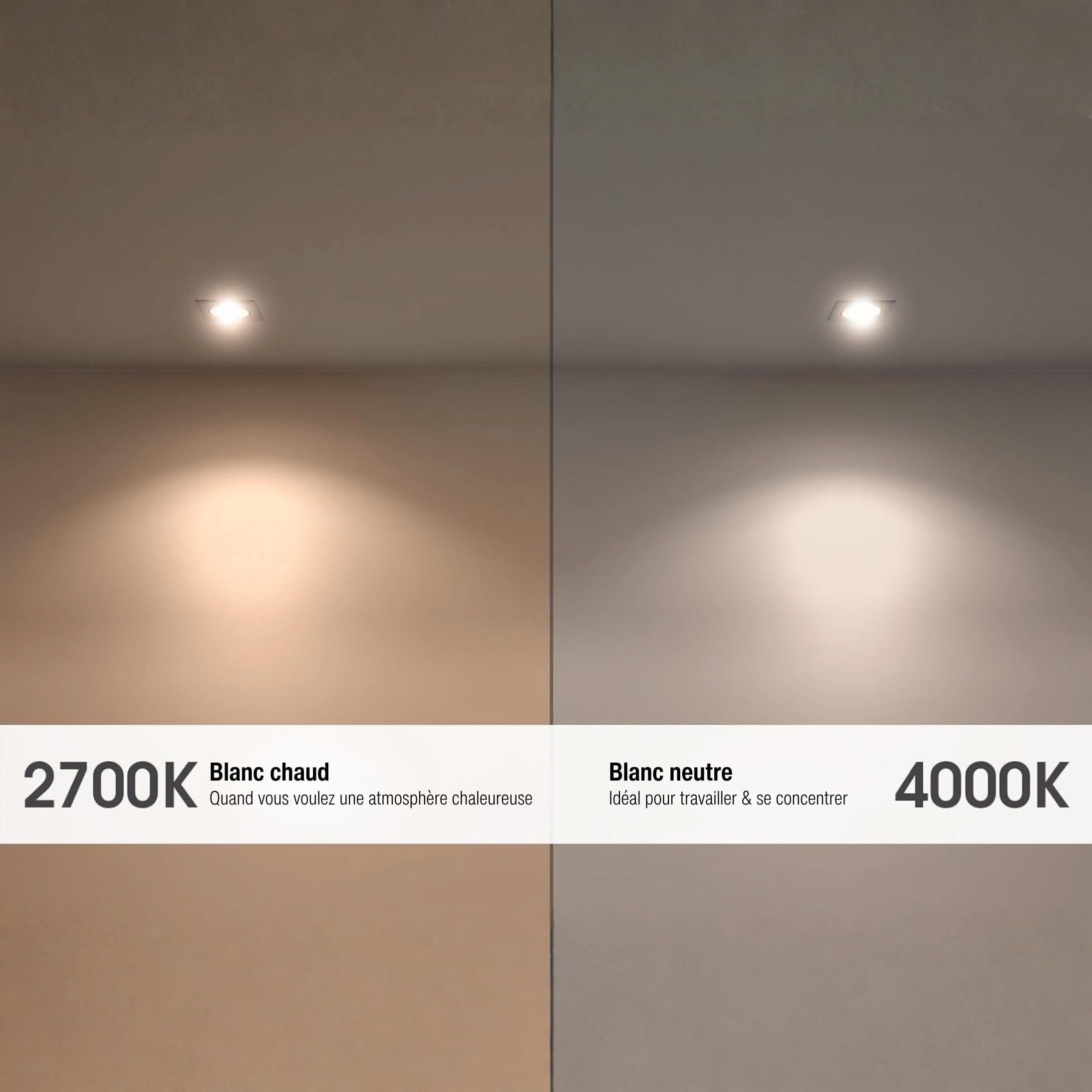 SSC-LUXon module LED ultra-plat 4W blanc chaud 2700K 23mm - ampoule gu10 | Se remplace en un geste, sans outil ni application, pour un confort lumineux immédiat et des économies d'énergie durables.