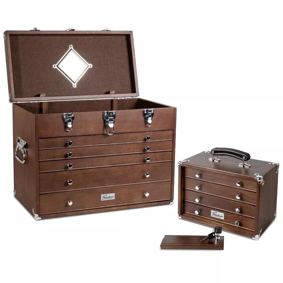 Gerstner International GI-T20-D 5-Drawer Top Chest and GI-T12-D 4-Drawer Mini Chest Combo Set