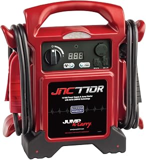Clore Jump-N-Carry JNC770R 1700 Peak Amp Jump Starter - PROFORMER Tech, Heavy Duty Clamps, Red