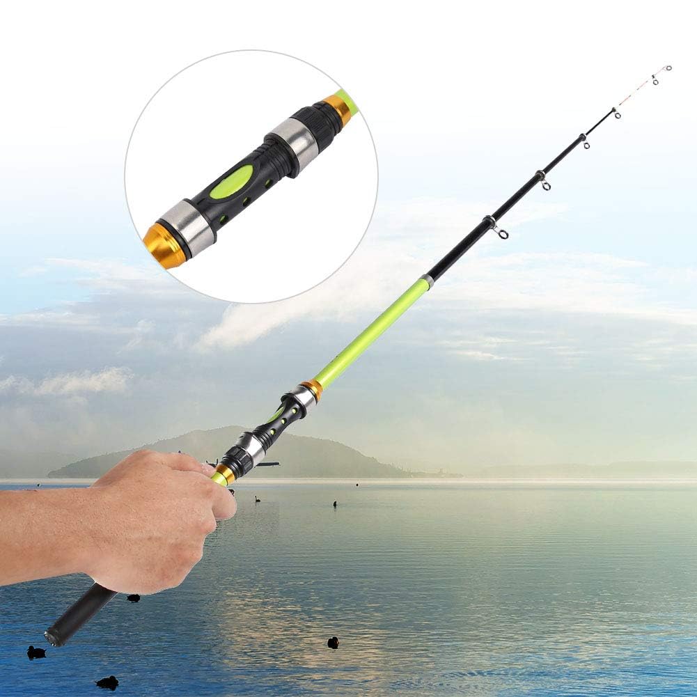 Teleskopowa Krótka Wędka Mini Przenośna z Włókna Węglowego - Morska Ultralekka Casting Rod Sea Pole Akcesoria