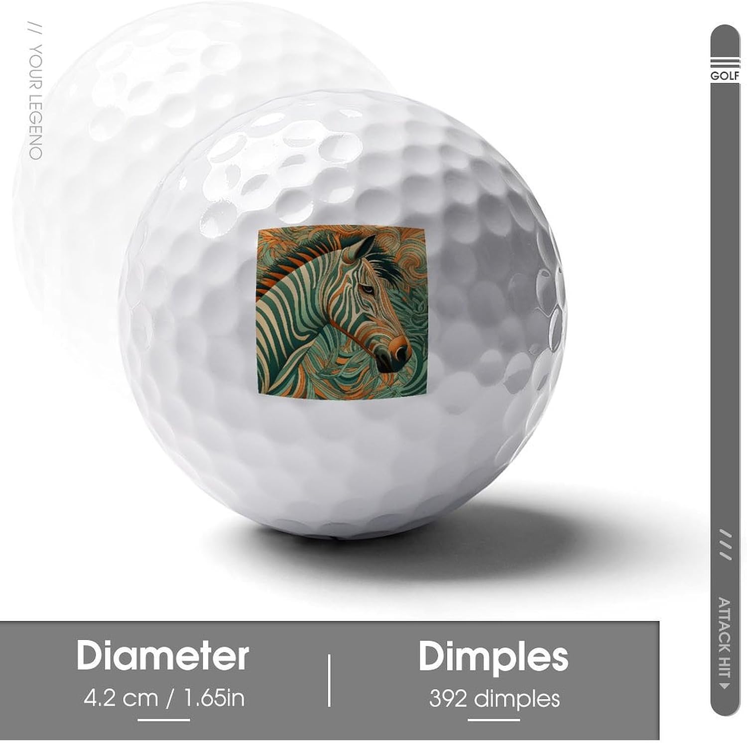Green Decorative Pattern Golf Balls Golf Balls for Men Golf Ball Bulk Callaway Golf Balls Range Golf Balls Best Golfballs for Women Distance Golf Balls Golf Accessories