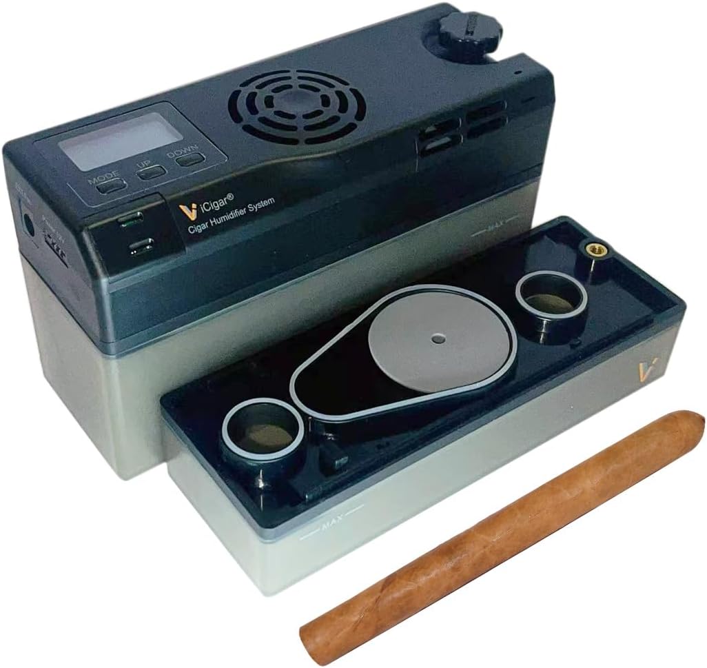 Le Veil iCigar Electronic Digital Intelligent Cigar Humidifier 25~600CT for Wooden Humidors