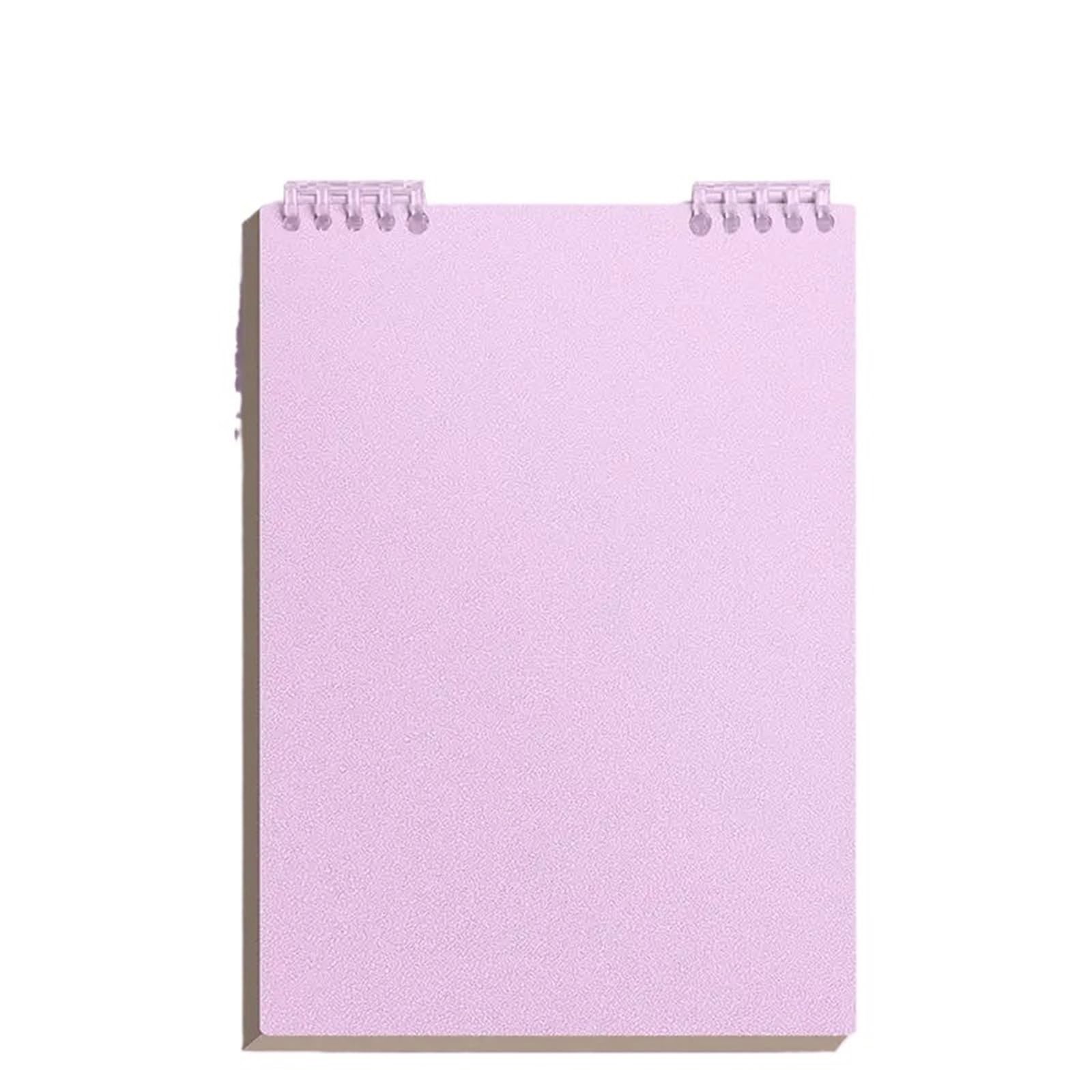 A5 60 Blatt dickes Spiraljournal, glatte linierte Seiten | Robuste PP-Hülle, perfekt for Studenten(PURPLE)