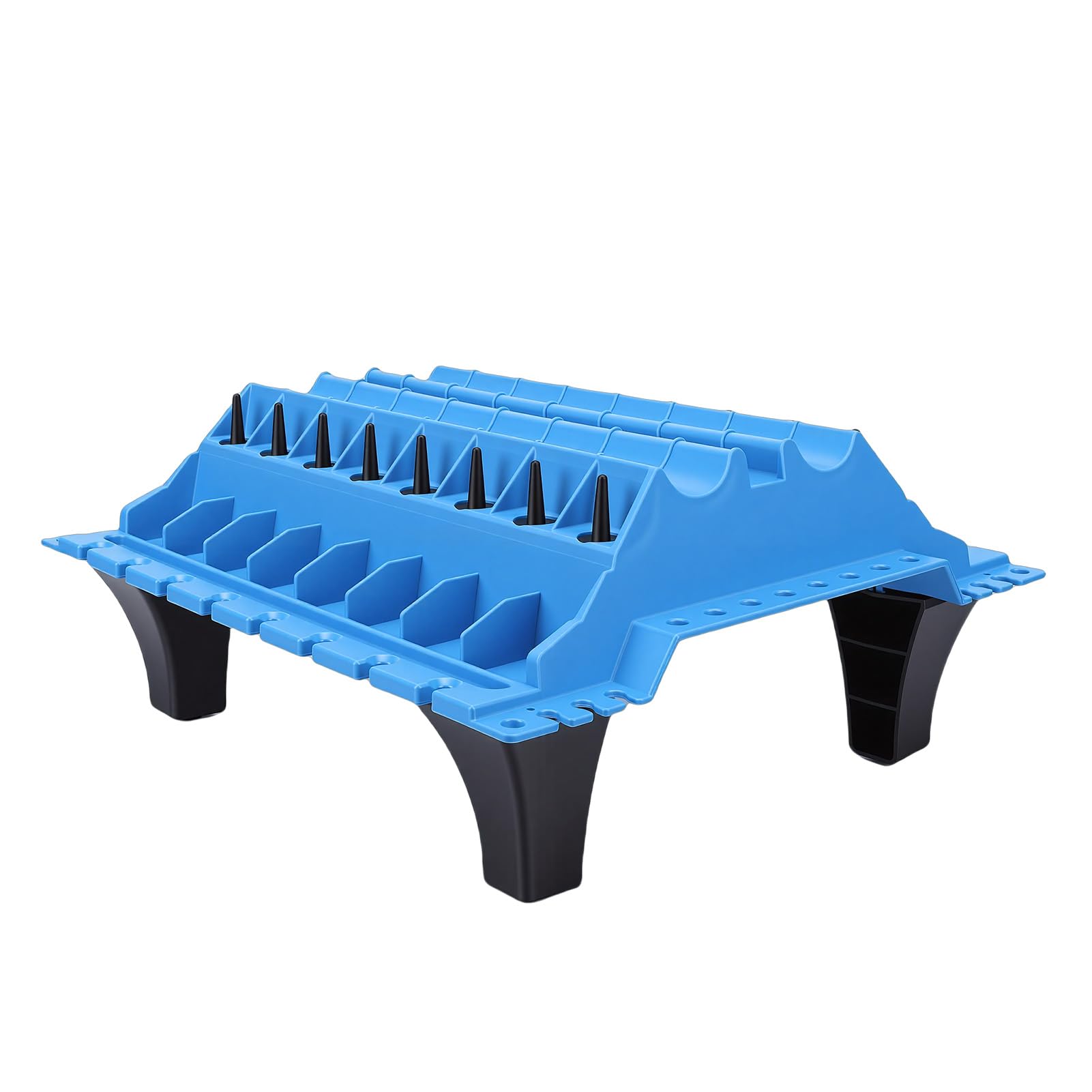 Asixxsix Engine Cylinder Head Organizer Valves Tool, Engine Organizer Parts Tray, Automotive Accessories Wear Resistant Portable Valvetrain Trays for Cylinder Head Parts