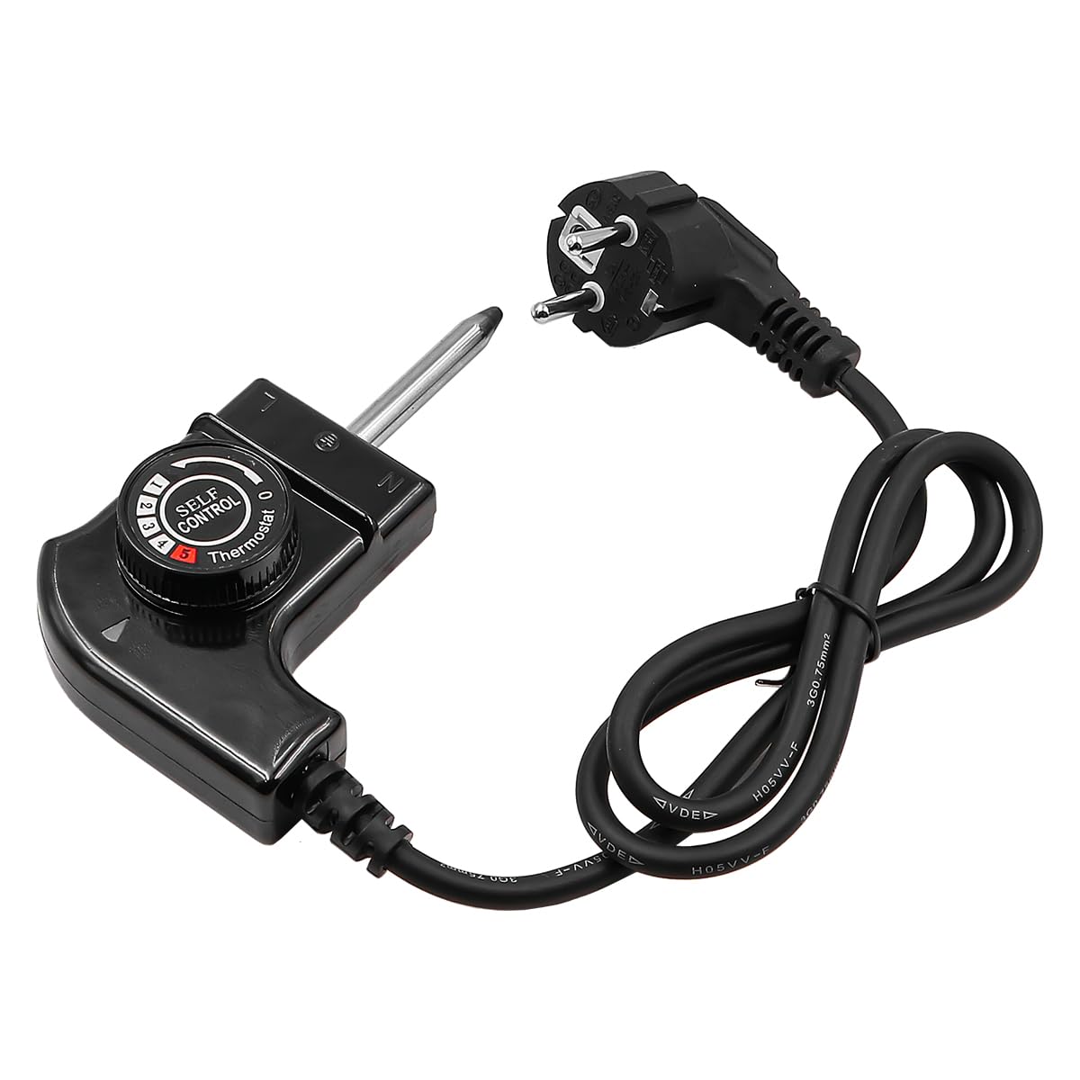 WANGCL Thermostat de Plaque électrique d'extérieur, Cordon d'alimentation de contrôle de température réglable de 1M pour plaques électriques. - 3