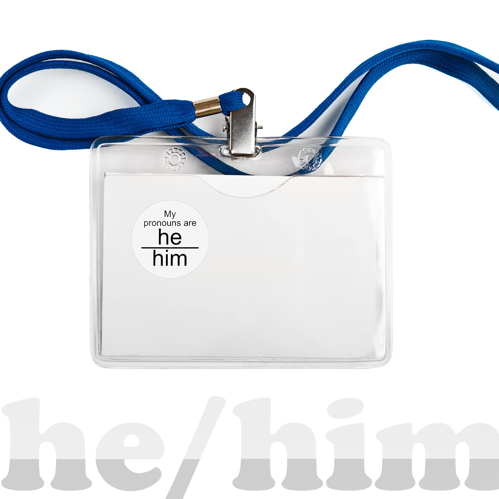 Snapklik.com : Pronoun Stickers Decal For Conference Badges Name Tags ...