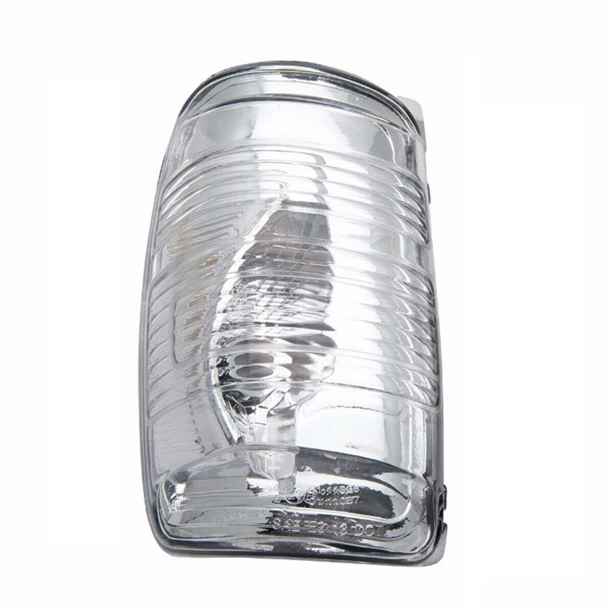 Blinker für Außenspiegel, bernsteinfarbenes / klares Objektiv-Gehäuse, kompatibel mit Ford Transit MK8 2014 > ON (rechte Seite, klare Linse)