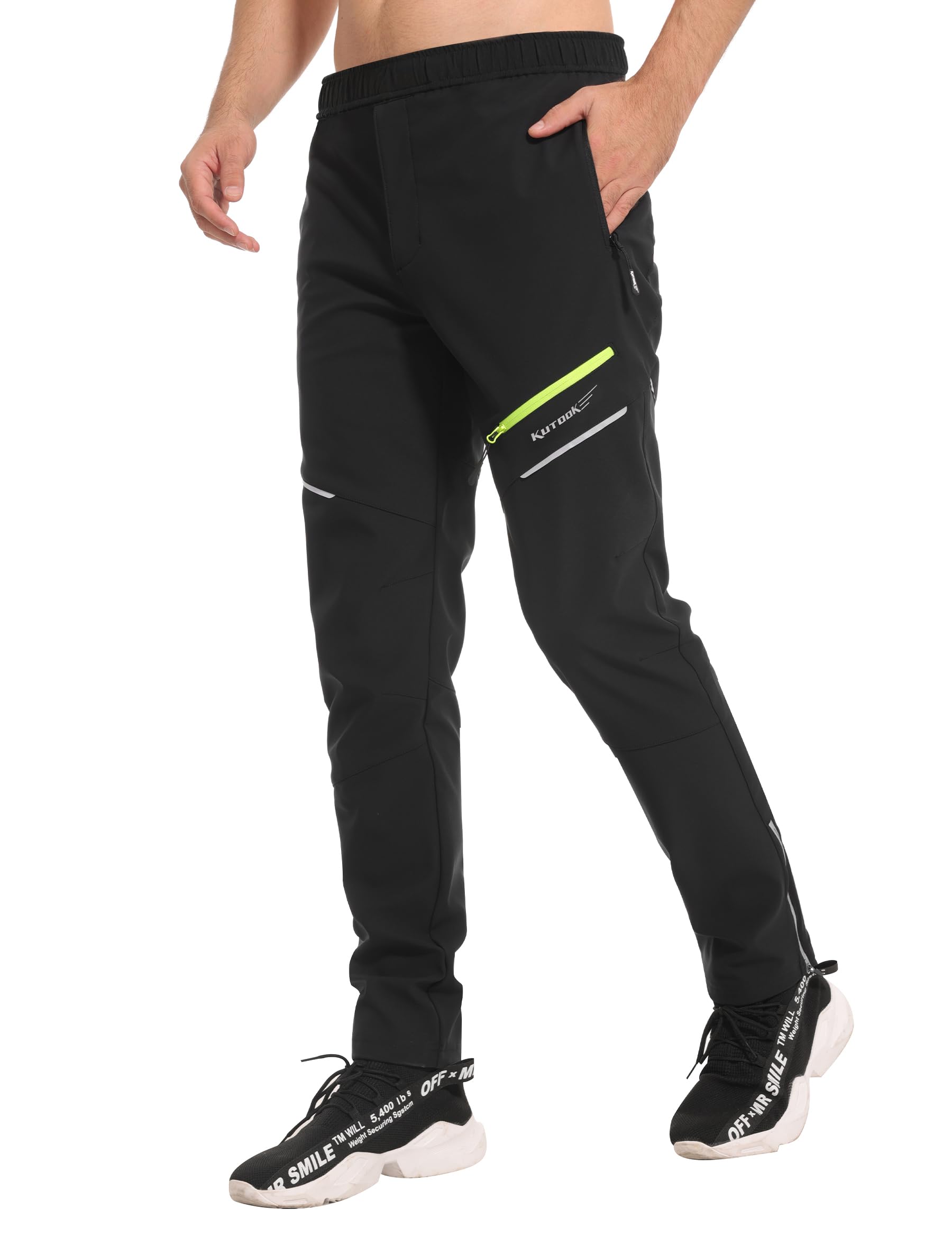 KUTOOK Pantaloni da ciclismo Estate/Inverno Uomini S-4XL Ad asciugatura rapida Traspirante Moutain Bike Pantaloni per Outdoor Escursionismo Esercizio Corsa