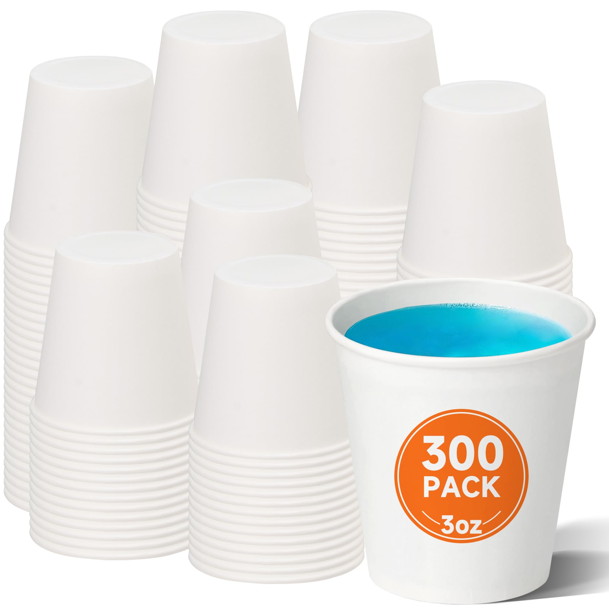 Disposable Coffee Cups with Lids - 100 Pack -17