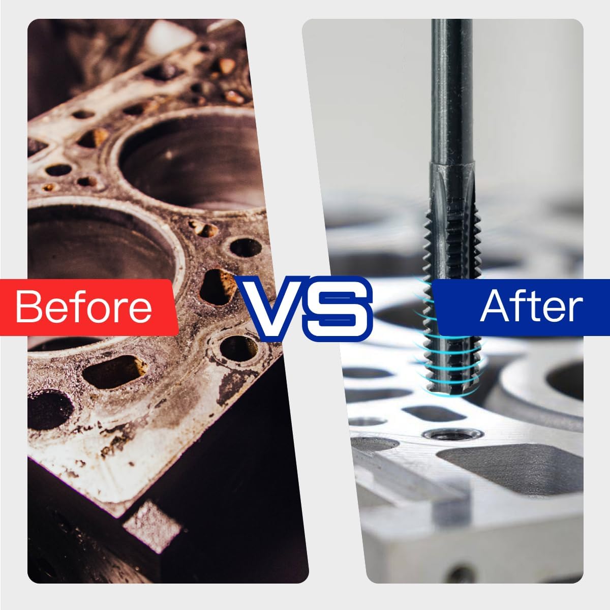 KPY Replacement for 9120011 912-0011, 11mm x 2.00, Thread Cleaning Tap – M11 x 2.00 Thread Chaser for LS Engines