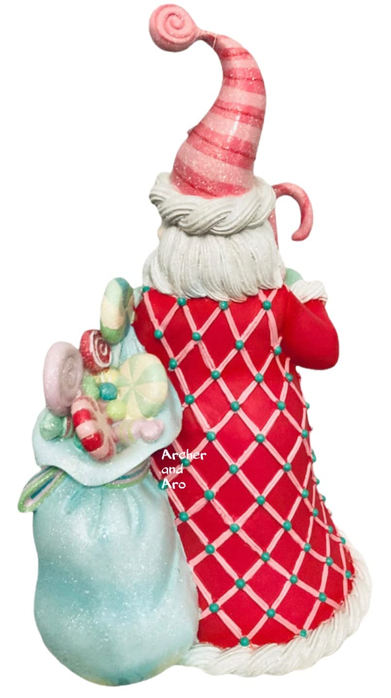 クリスマス  Holiday Heirlooms Santa Candy Amazon.com: December Diamonds 20.5-inch Candy Santa Figurine