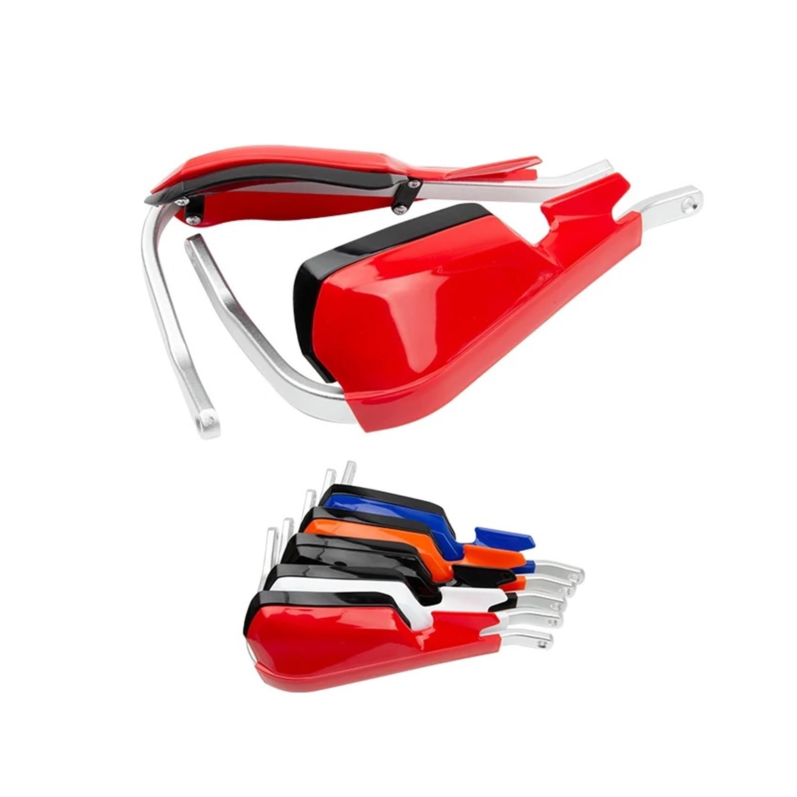 Protection Main Moto Guidon Pour SUZUKI Pour YZ Dirt Bike ATV Protège-mains Moto Hors Route Accessoires Motos Protège-mains Anti-étui(Red)