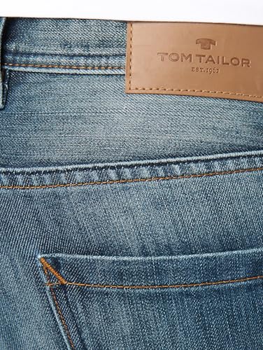 TOM TAILOR Herren Jeanshose Jeans 1/1 Josh Regular Slim Blau (Mid Stone Wash Denim 1052), W30/L30 (Herstellergröße: 30) – Ansicht 6