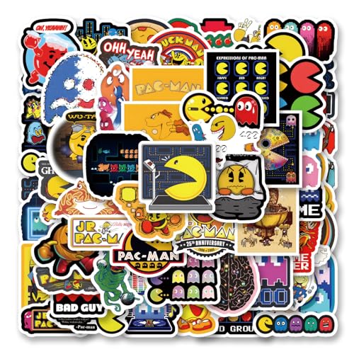 60Pcs Game Stickers Pack, Cute Cartoon Vinyl Waterproof Sticker Decals for Water Bottle, Laptop, Phone, Scrapbooking, Journaling Choice for Party Supply Decor