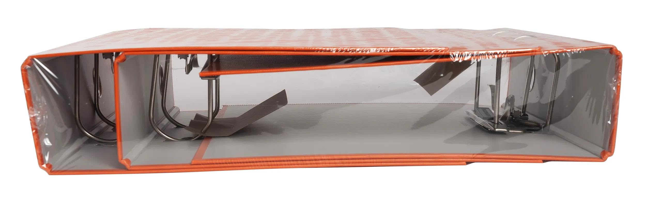 Exacompta - Réf. 918414SE - Carton de 4 lots de 3 classeurs à levier - Dos 75mm - Avec étiquette - A4 - Dimensions 31,8x28,5 cm - Extérieur en polypropylène/intérieur en papier - Orange