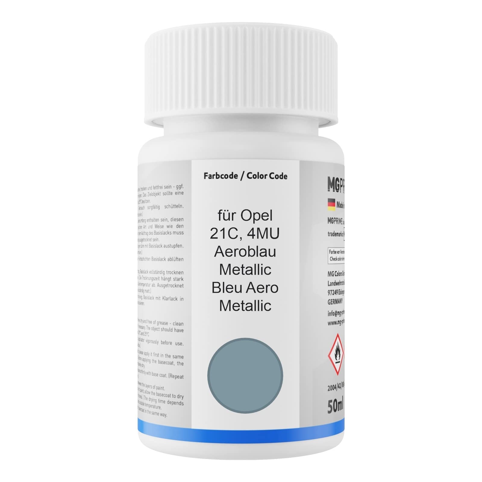 MG PRIME Peinture Voiture Pot Prêt Pour La Pulvérisation Pour Opel 21C