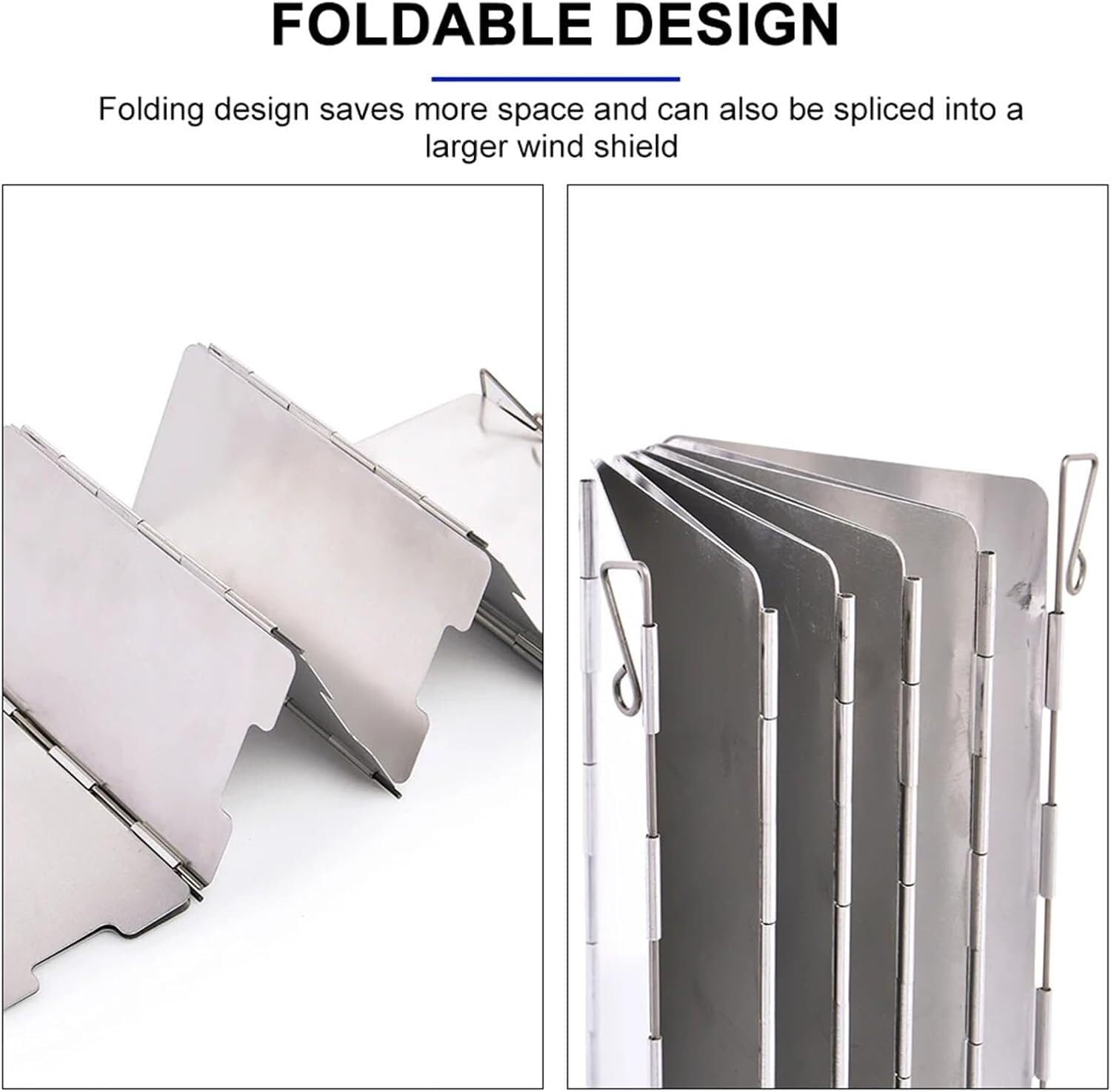Pare-Brise Pliable for Pique-Nique extérieur et réchauds de Camping