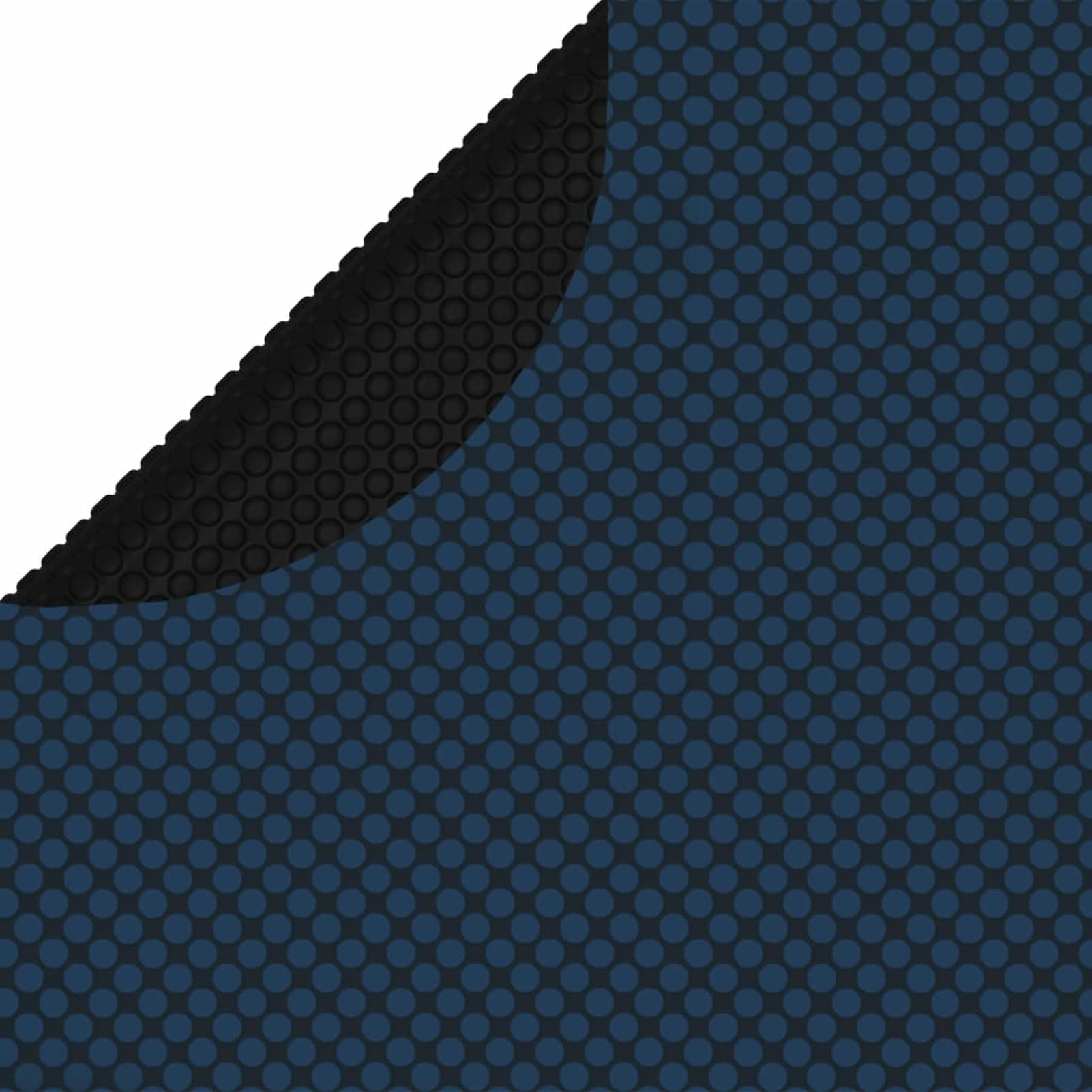 Tidyard Catherinol Film Solaire de Piscine Flottant Couverture Solaire de Piscine Bâche à Bulles de Pro Film Solaire de Piscine Flottant PE 381 cm Noir et Bleu