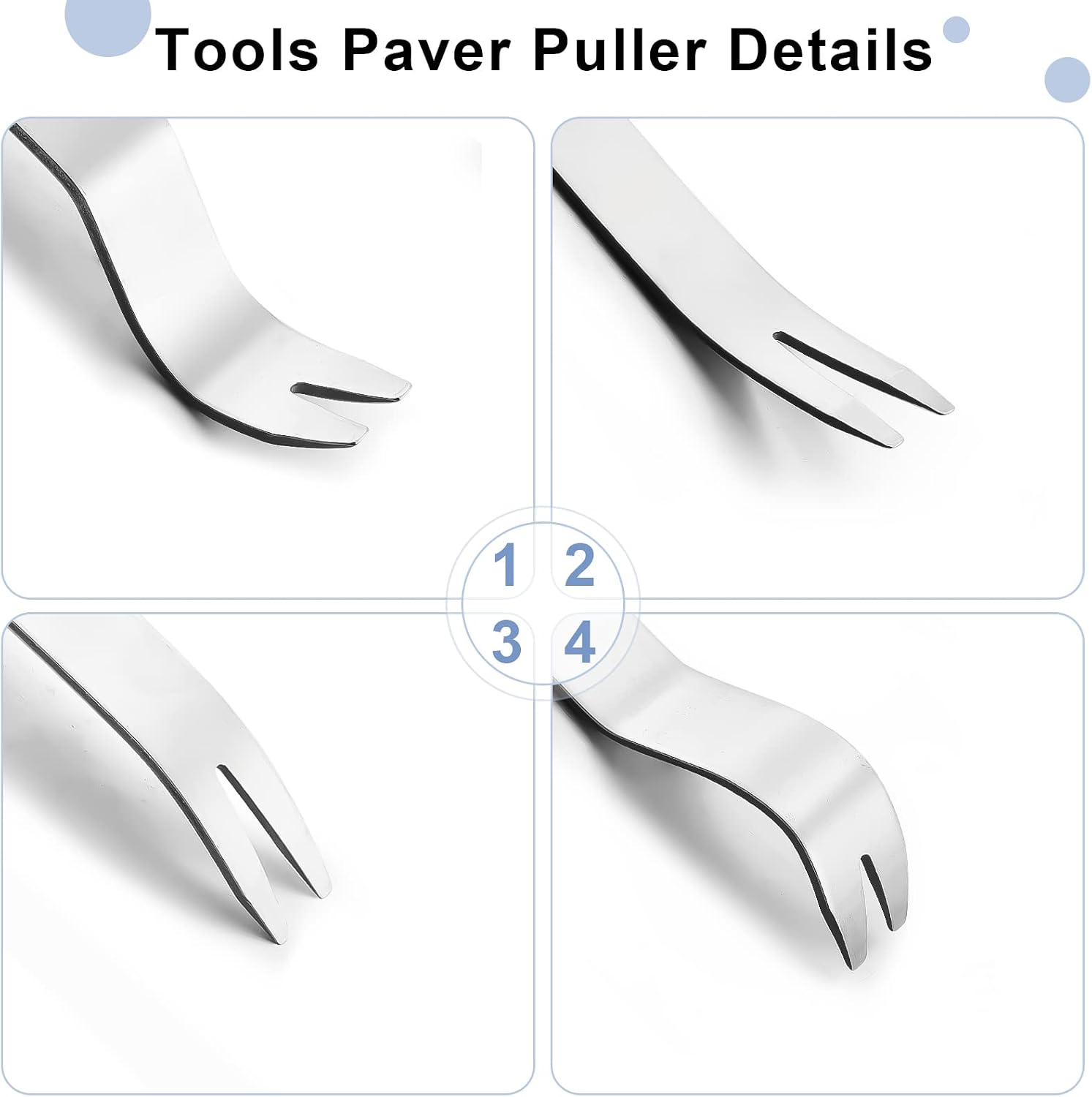 4 Pieces Paver Tool Stainless Steel Paver Extractor Tool 7 x 1 Inch image 4