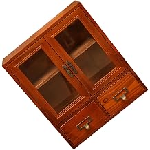 STOBAZA Vintage Apothecary Cabinet with Doors and Multiple Drawers, Rustic Wood Storage Unit for Home and Kitchen Organization, Easy Maintenance with Ample Storage Space