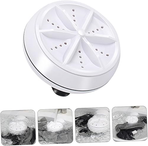Miniatura 9 de VALICLUD Portable Mini Turbine Washer with Vibration Deep Cleaning USB Powered Travel Washing Machine for Lightweight Clothes Socks and Fruits