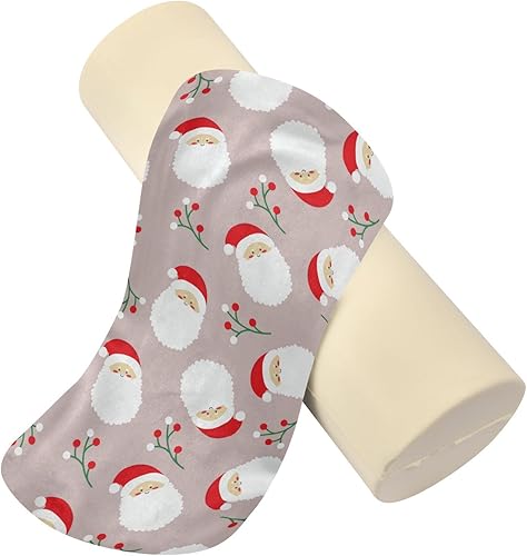 Miniatura 2 de Christmas Cute Santa Claus Bed Bolster Pillow Neck Roll Pillows for Sleeping Round Pillow Inserts Small Round Cushion Neckroll Pillows for