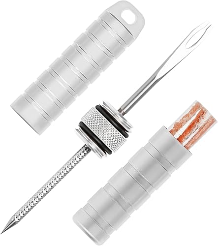 Miniatura 16 de BWSHLF Kit de reparación de neumáticos de bicicleta sin cámara para bicicletas de montaña y bicicletas de carretera, kit de tapones de neumáticos