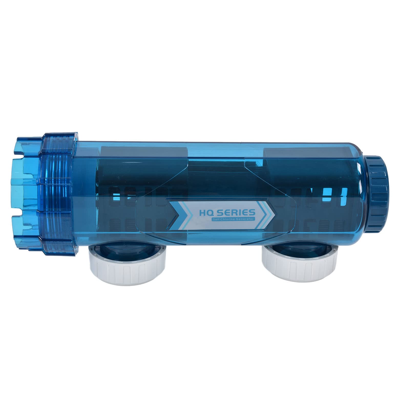 SIXRUN Générateur de Sel électrolytique Générateur de Sel de Piscine en Plastique AC220 à 240 V 50 Hz avec Cellule Autonettoyante 6 Niveaux de Sortie Contrôle de Minuterie pour Piscine Spa (HQ-25g/h)