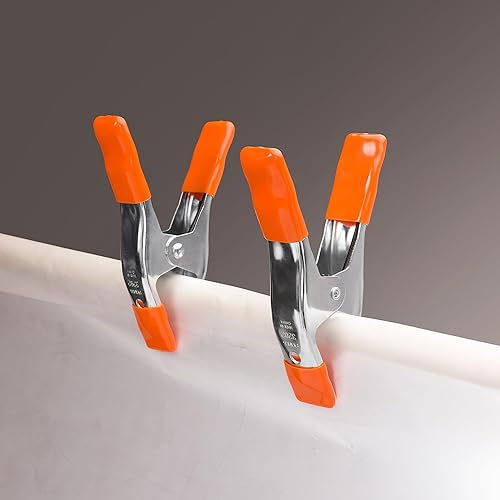 Miniatura 8 de PONY Juego de abrazaderas de resorte de metal resistente de 6 pulgadas, 4 pulgadas, 2 pulgadas, apertura de mandíbula de 1 pulgada, con asas y