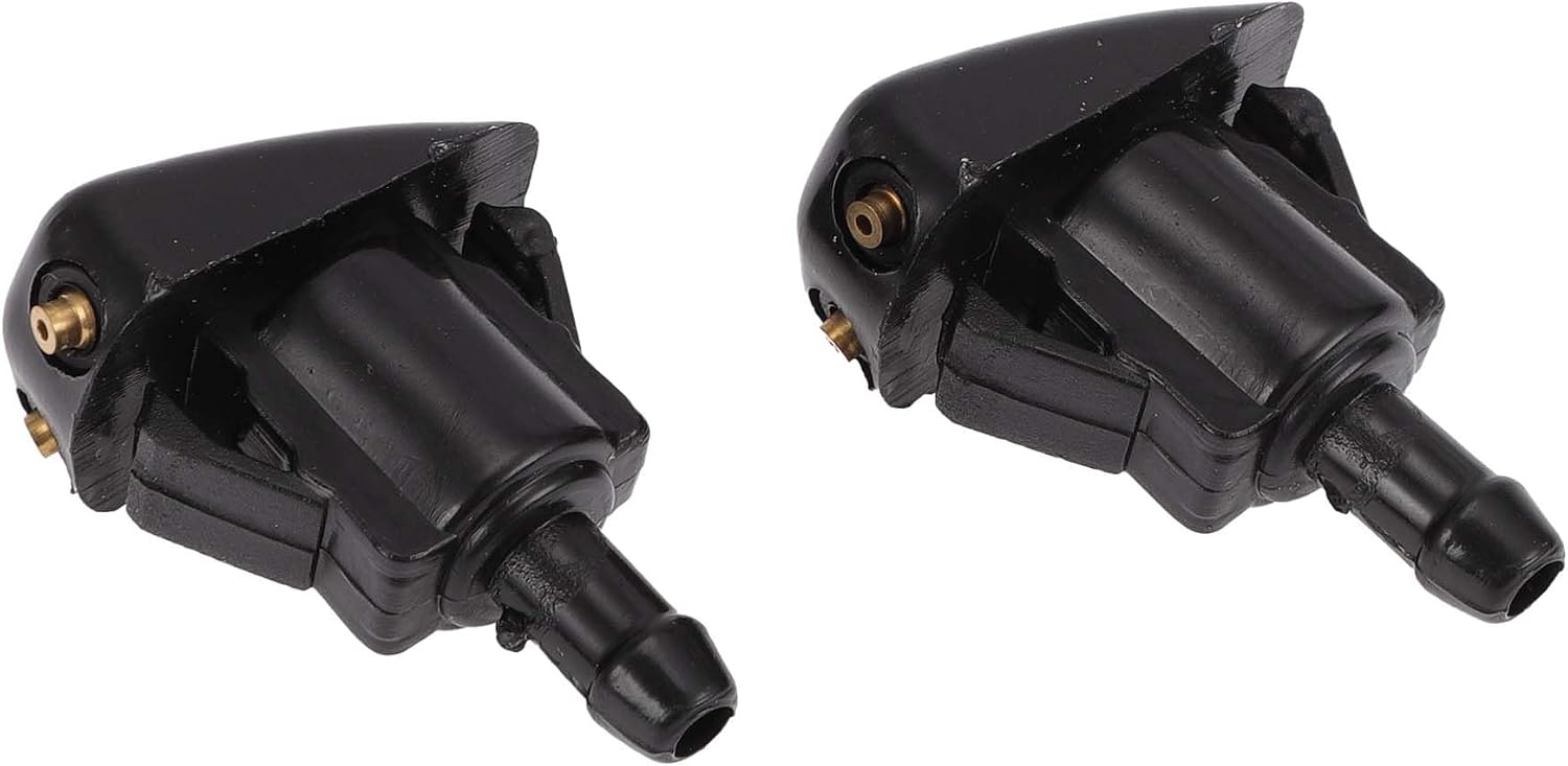 2pcs Windshield Washer Nozzle for Toyota T100 1993-1998 for Lexus LX470 2001-2007 Front Windshield Spray Nozzles Wiper Spray Washer Jet No.8538112060 Black Plastic