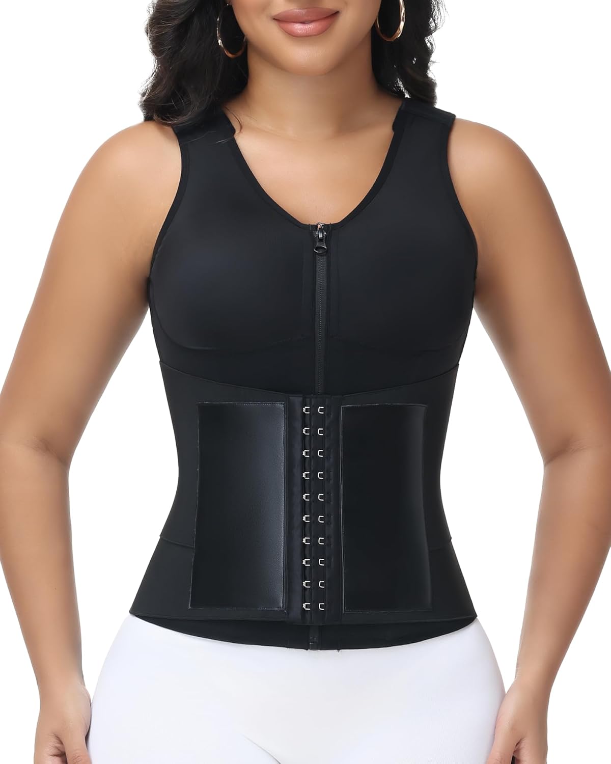 SHAPSHE Waist Trainer for Women Corset Shapewear Tummy Control Postpartum Waist Cincher Body Shaper Bra with Back Support