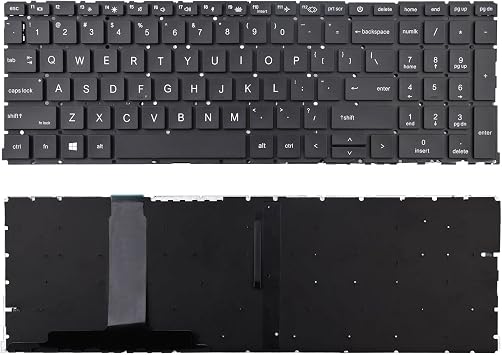 Replacement Keyboard Compatible with HP ProBook 450 G8 455 G8 650 G7 650 G8.ZBook Power G7.ZHAN 66 Pro 15 G4 with Backlight No Pointer