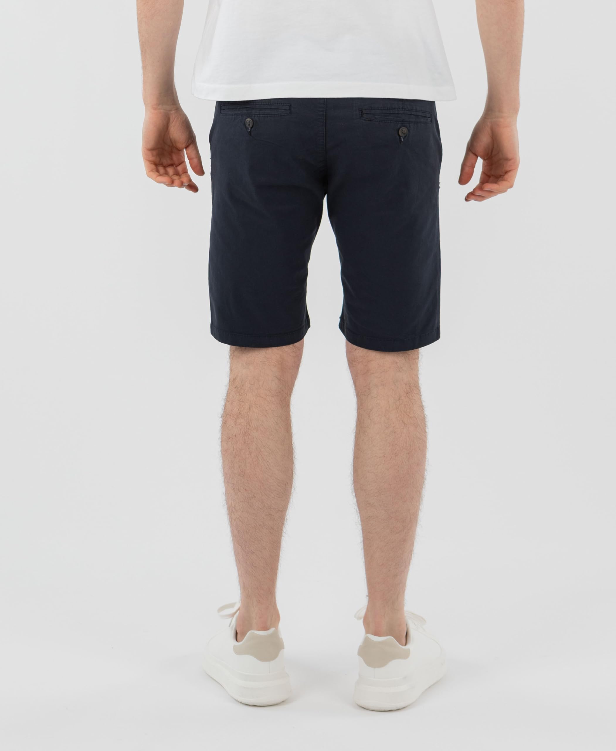 TONY BACKER Pantaloncini Corti Uomo Chino Bermuda Tinta Unita Cotone 1633