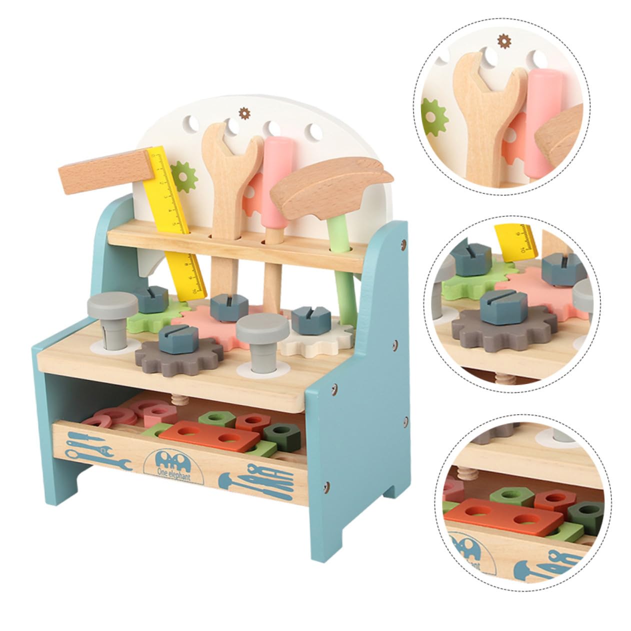 ibasenice Kit de Juego Educativo de Montaje con Juguete Multifuncional de Herramientas para Niñas de Varias Set de Construcción para Desarrollo Manual y Cognitivo
