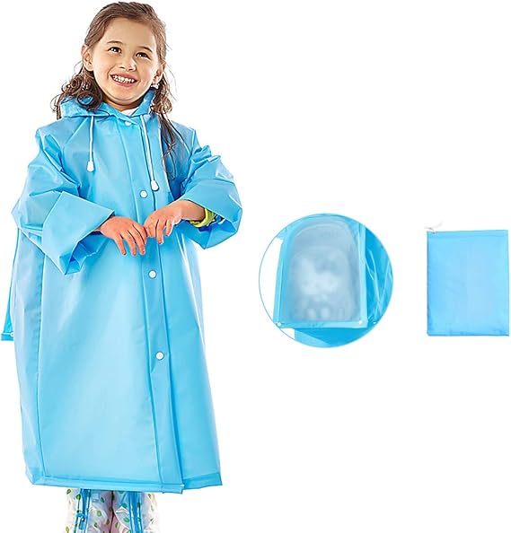 Amazon 子供のレインコート レインウェア ポンチョ キッズ レインポンチョ 雨合羽 雨具 カッパ リュック対応 梅雨対策 防水 防風 自転車 通園 通学 収納袋付き 軽量 子供用 ガールズ ボーイズ レインウェア 通販