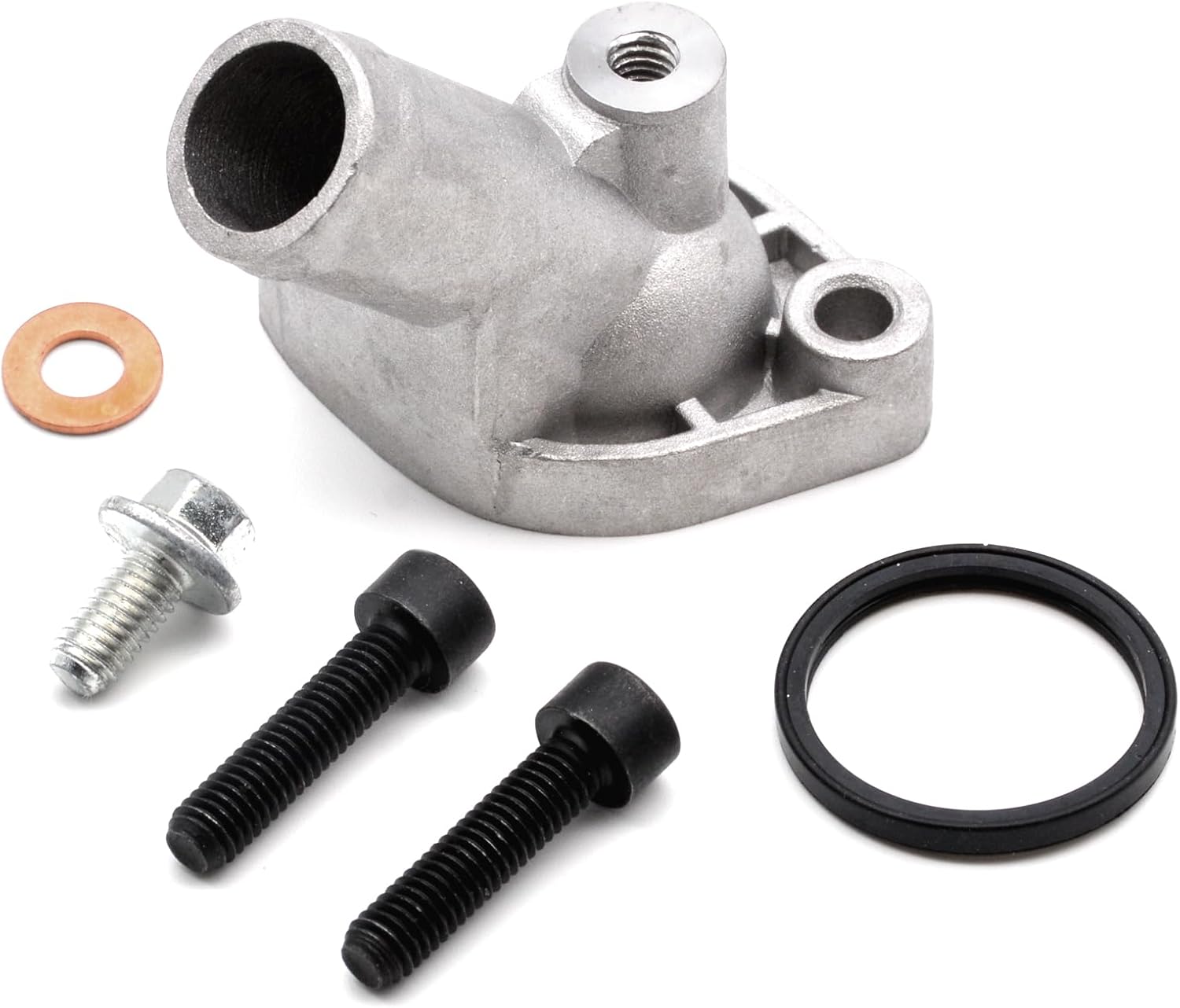 Aluminum Thermostat Housing Outlet Cover W/Screws Compatible For Can-Am Commander 800 1000 Maverick 1000 420222494