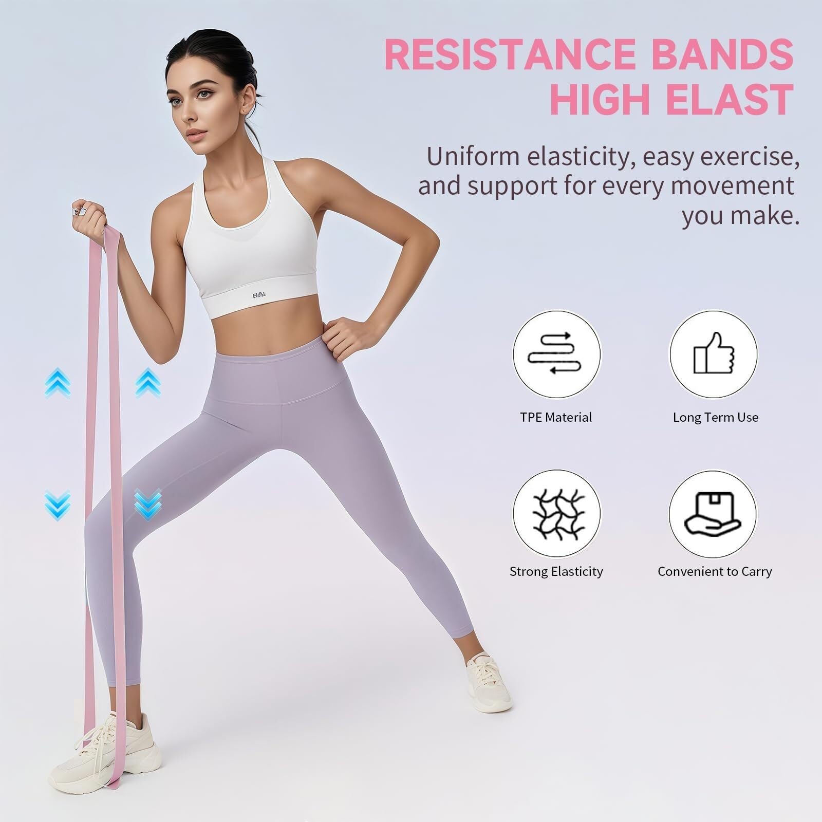 Generisch Pilates Essential Kit - Portable Fitness Equipment - with Toning Pilates Ring & Long Resistance Bands & Loop Bands & Soft Pilates Ball & Grip Socks, Pilates Set Zubehör