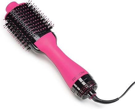 Revlon One-Step Hair Dryer and Volumiser - New Pink Edition (One-Step, 2-in-1 Styling Tool, Ionic and Ceramic Technology, Unique Oval Design, for mid to Long Hair) RVDR5222PUK