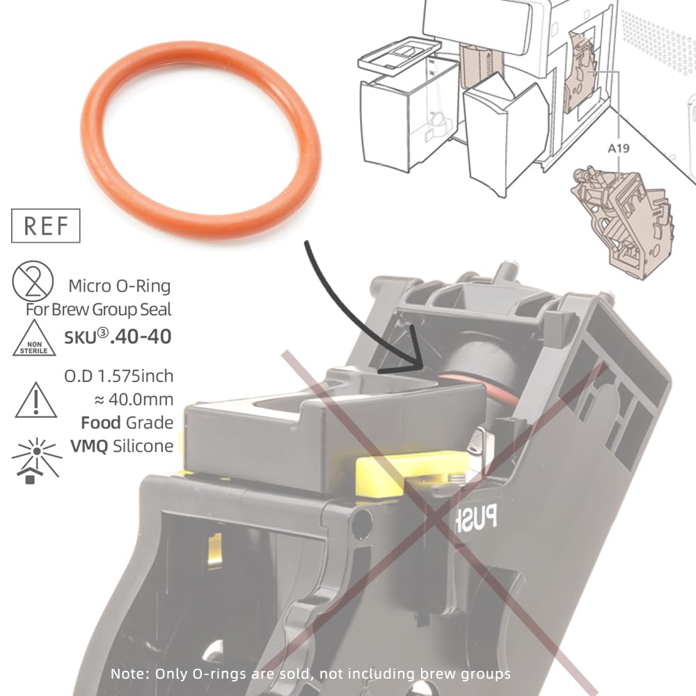 AquaFloow Maintenance Kit For Philips/Saeco Coffee Machines - O-Rings, Silicone Grease & Brush Set