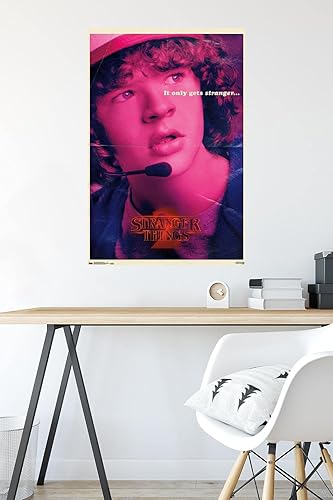 Miniatura 4 de Trends International Netflix Stranger Things Season 2 - Póster de pared Dustin, 22.375 x 34 pulgadas, versión premium sin marco