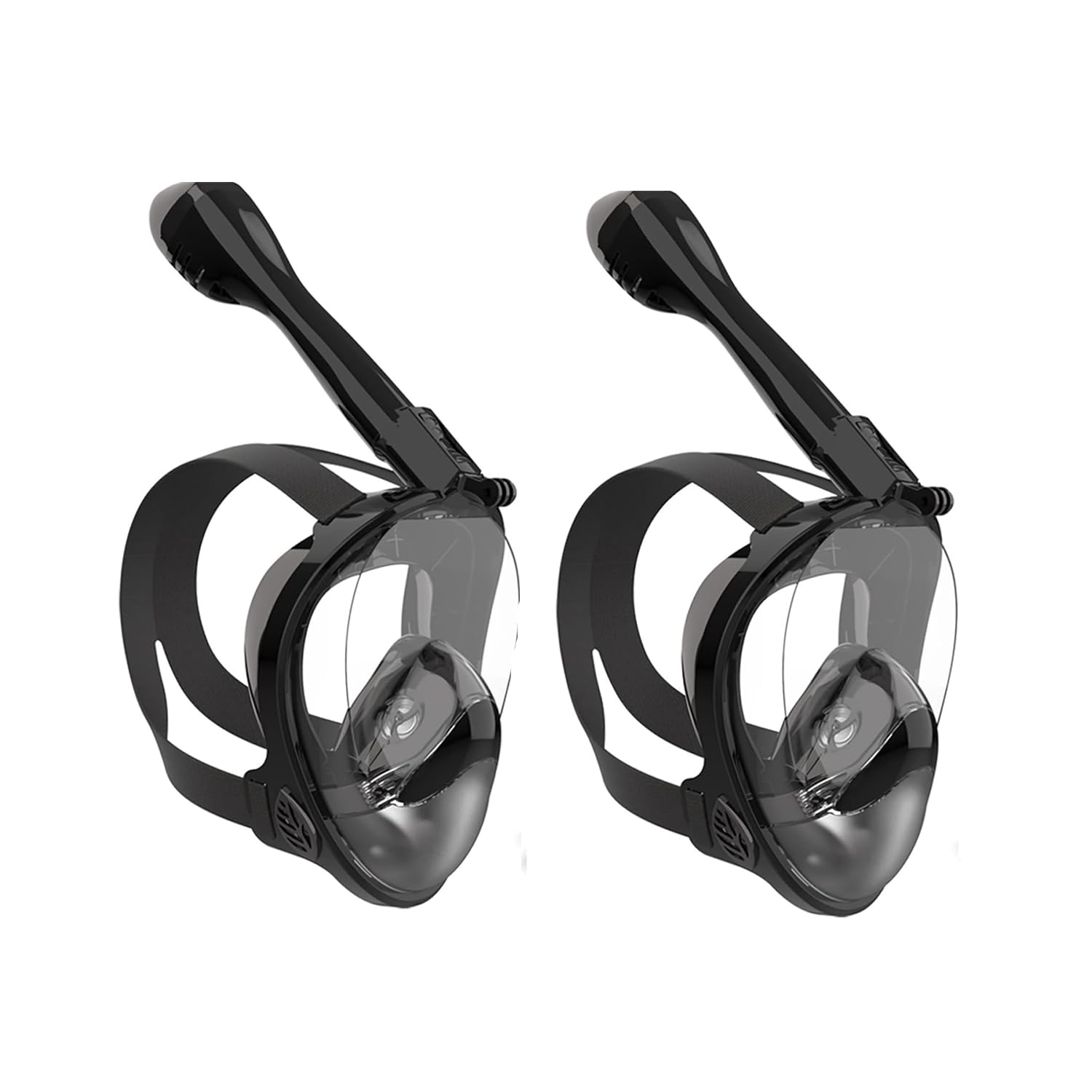 Jwintee Full Face Snorkel Mask, Diving Mask for Kids and Adults,180° Panoramic View Snorkel Mask with Camera Mount, Safe Breathing, Anti-Leak&Anti-Fog