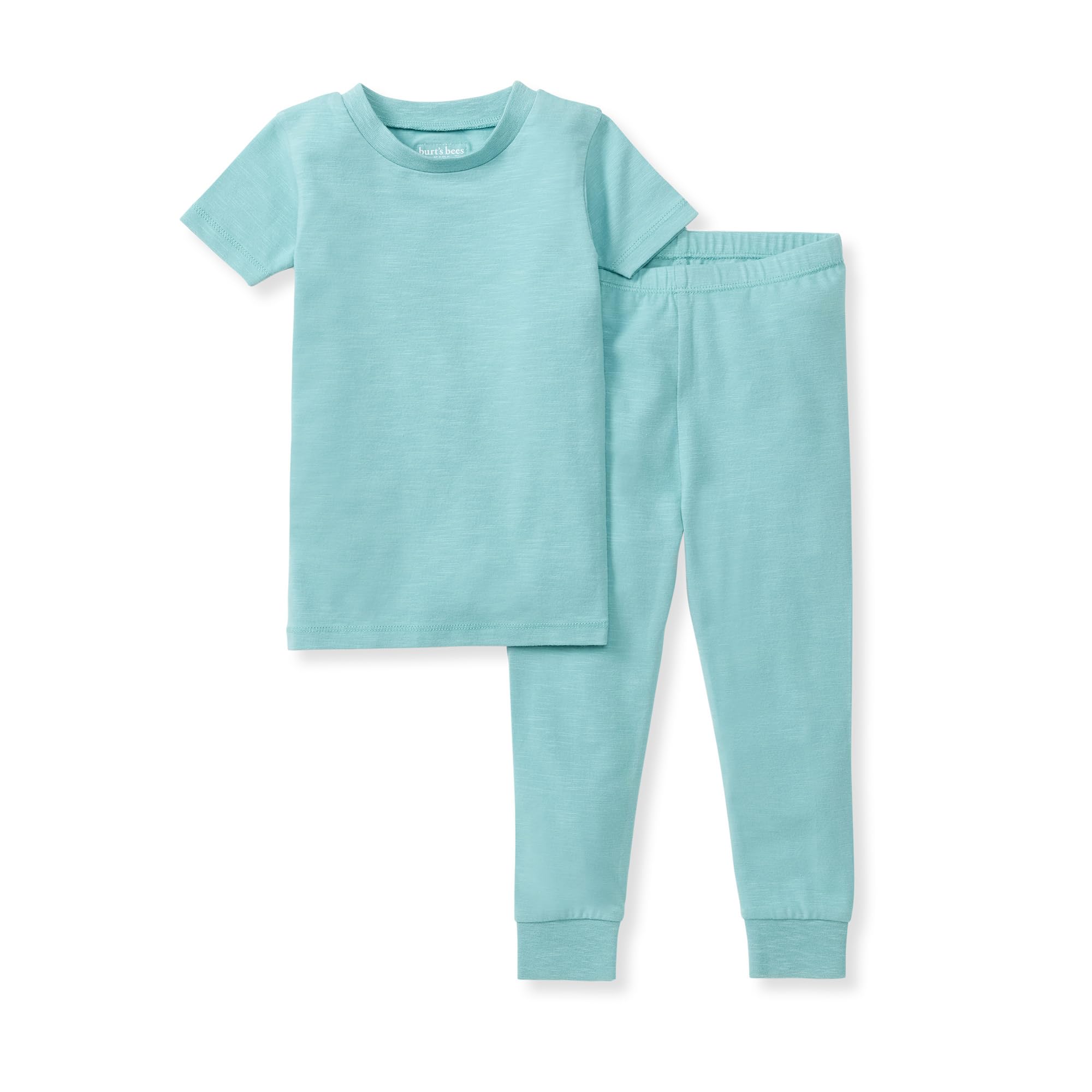 Burt's Bees Baby Honeysoft™ 2-Piece - Pigiama da donna, a maniche corte e pantaloni PJ, in cotone biologico e lyocell blend, set di pigiama, unisex, per bambini