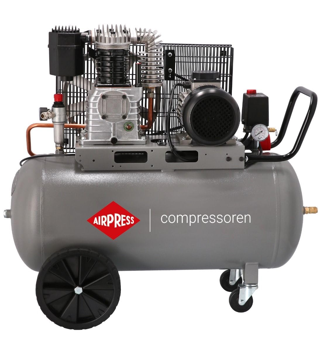 Airpress HK 425-100 - Compresor de aire (3 CV, 2,2 kW, 10 bar, 100 L, 400 V)