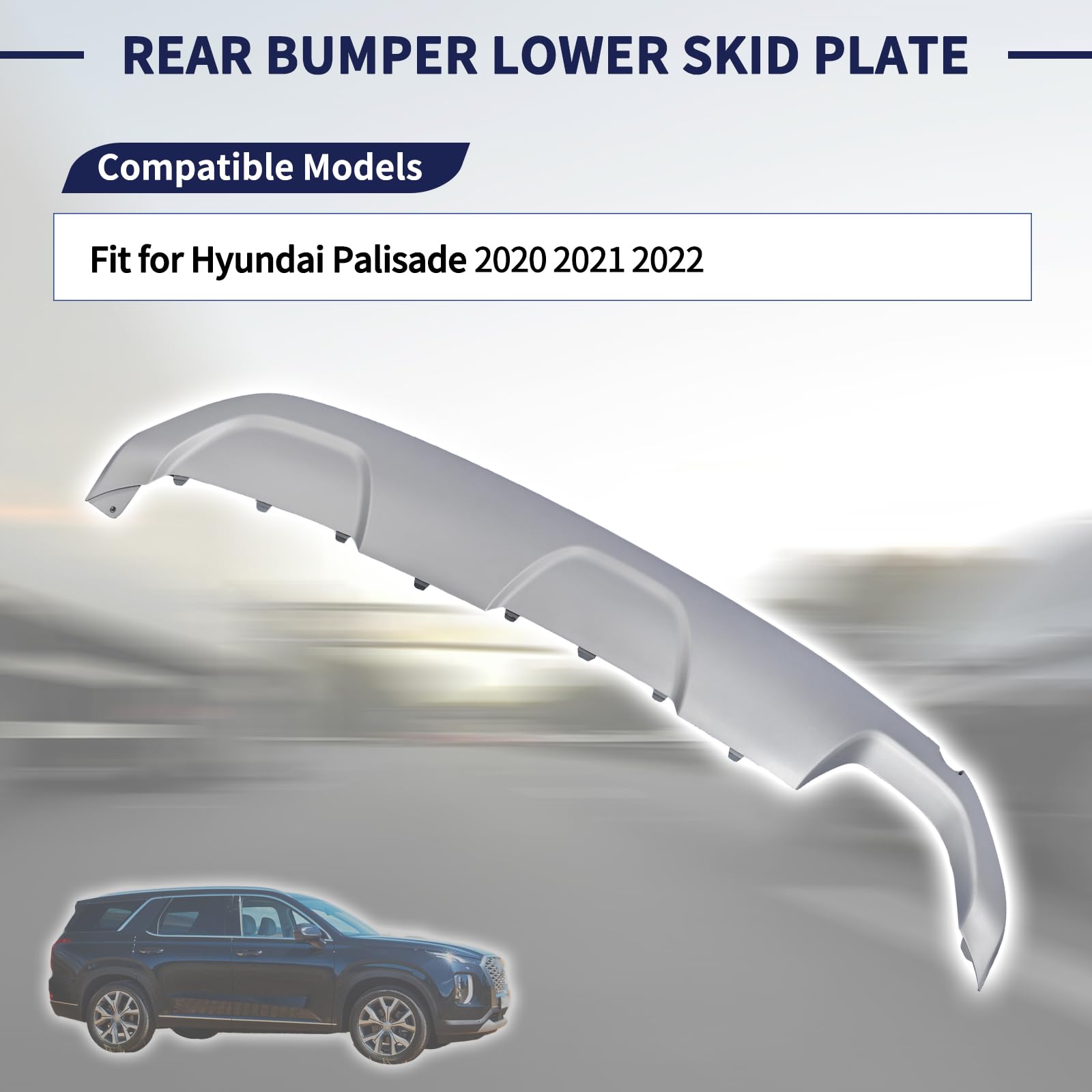 Amazon.com: Magimaker Rear Bumper Lower Skid Plate Panel 86671