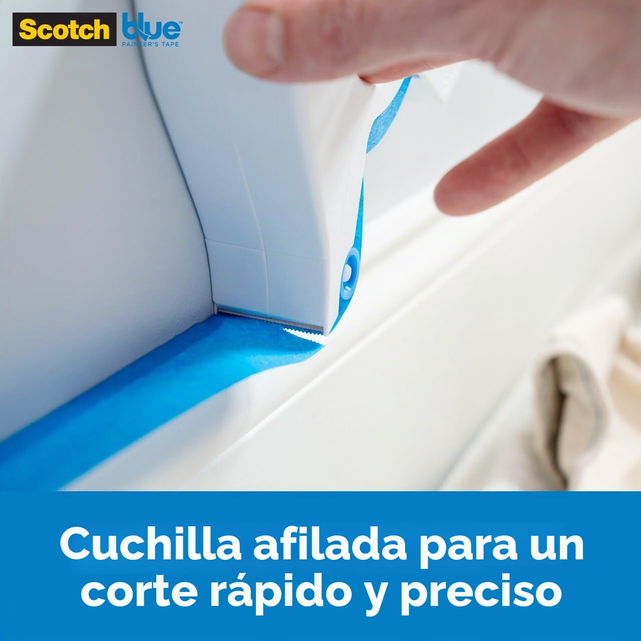 ScotchBlue TA3-SB - Cinta de pintor, color azul, con 1 rollo de iniciación de 3,6 cm x 20 yardas