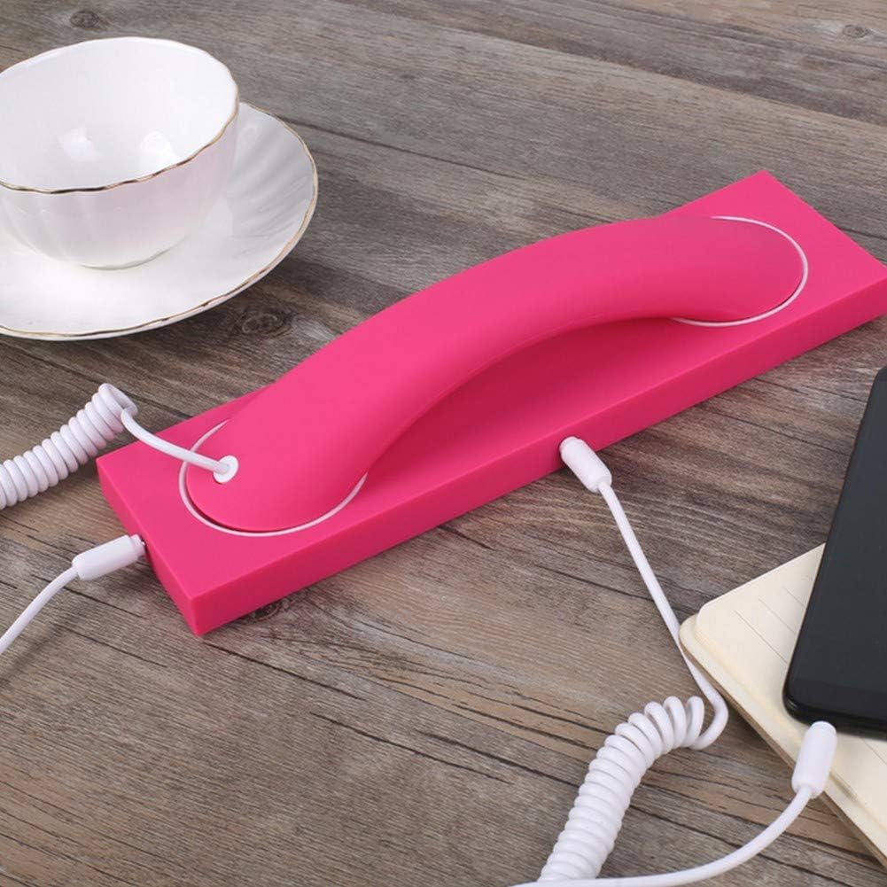 Retro Handset,Cell Phone Handset,Retro Telephone Handset Anti Radiation Receivers 3.5MM for iPhone iPad,Mobile Phones,Computer