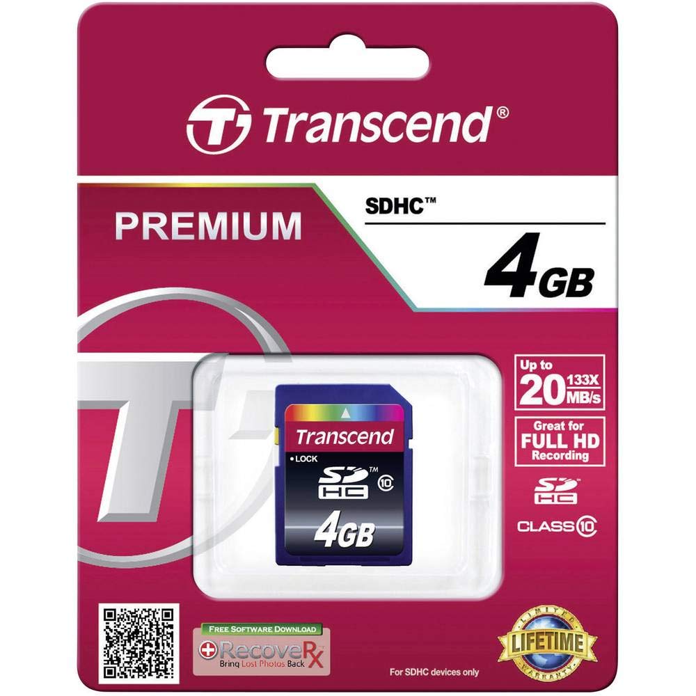 Amazon.com: Transcend 4GB Class 10 SDHC Card (TS4GSDHC10